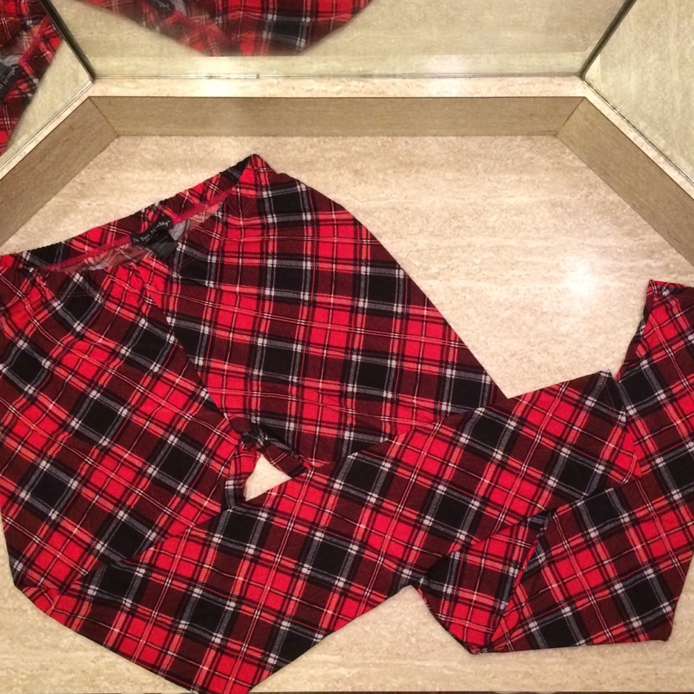 🌲Red Plaid Leggings🌲